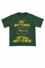 Load image into Gallery viewer, TU ANSIEDAD TE ESTA MINTIENDO GREEN T-SHIRT
