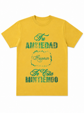 Load image into Gallery viewer, TU ANSIEDAD TE ESTA MINTIENDO BRAZIL T-SHIRT
