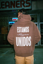 Load image into Gallery viewer, THEY NEED US BROWN ZIP UP SWEATSHIRT

