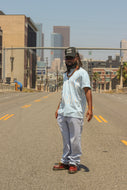 LIGHT BLUE SCATTERED THOUGHTS T-SHIRT