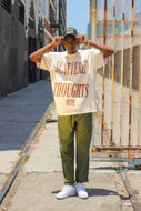 CREAM SCATTERED THOUGHTS T-SHIRT